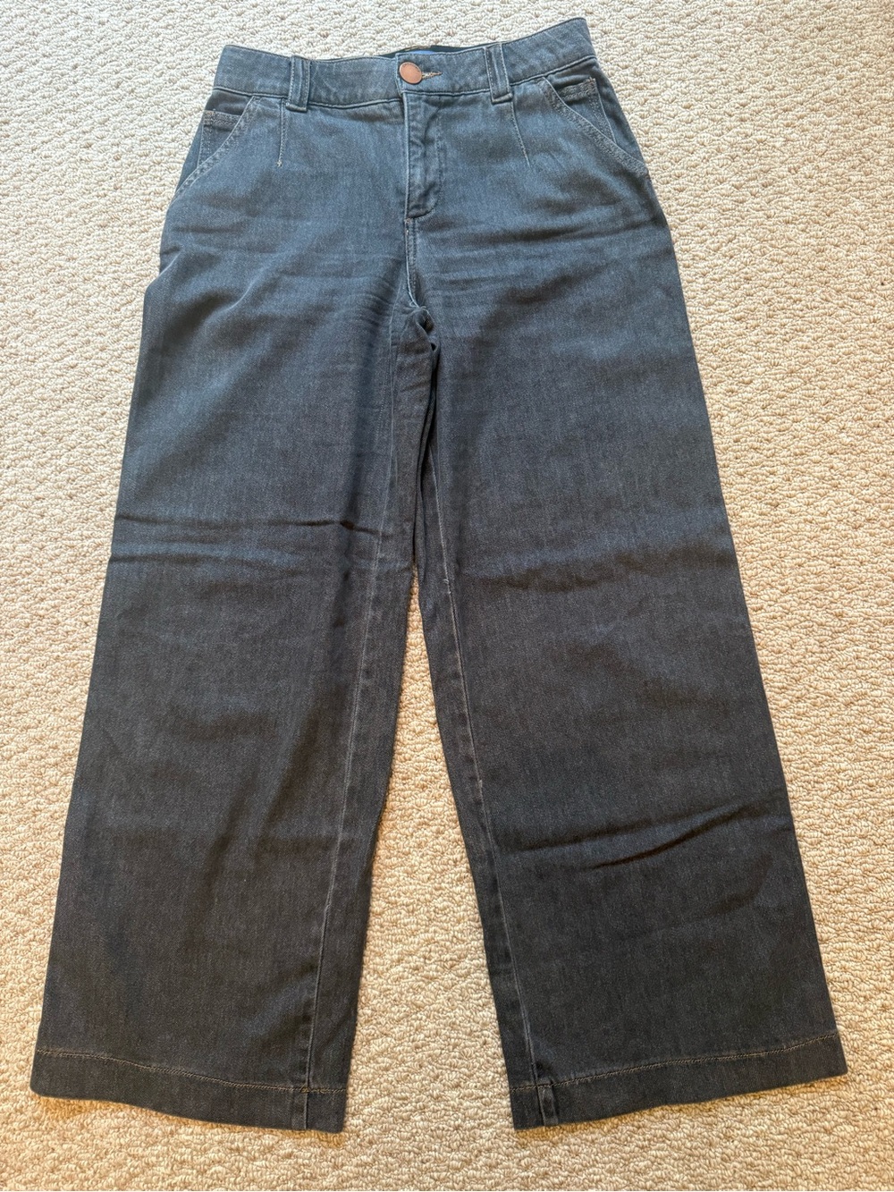 Democracy Black Wide-Leg High-Rise Jeans